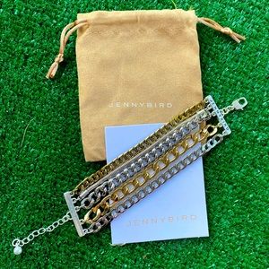 Jenny Bird Silver and Gold Bracelet.